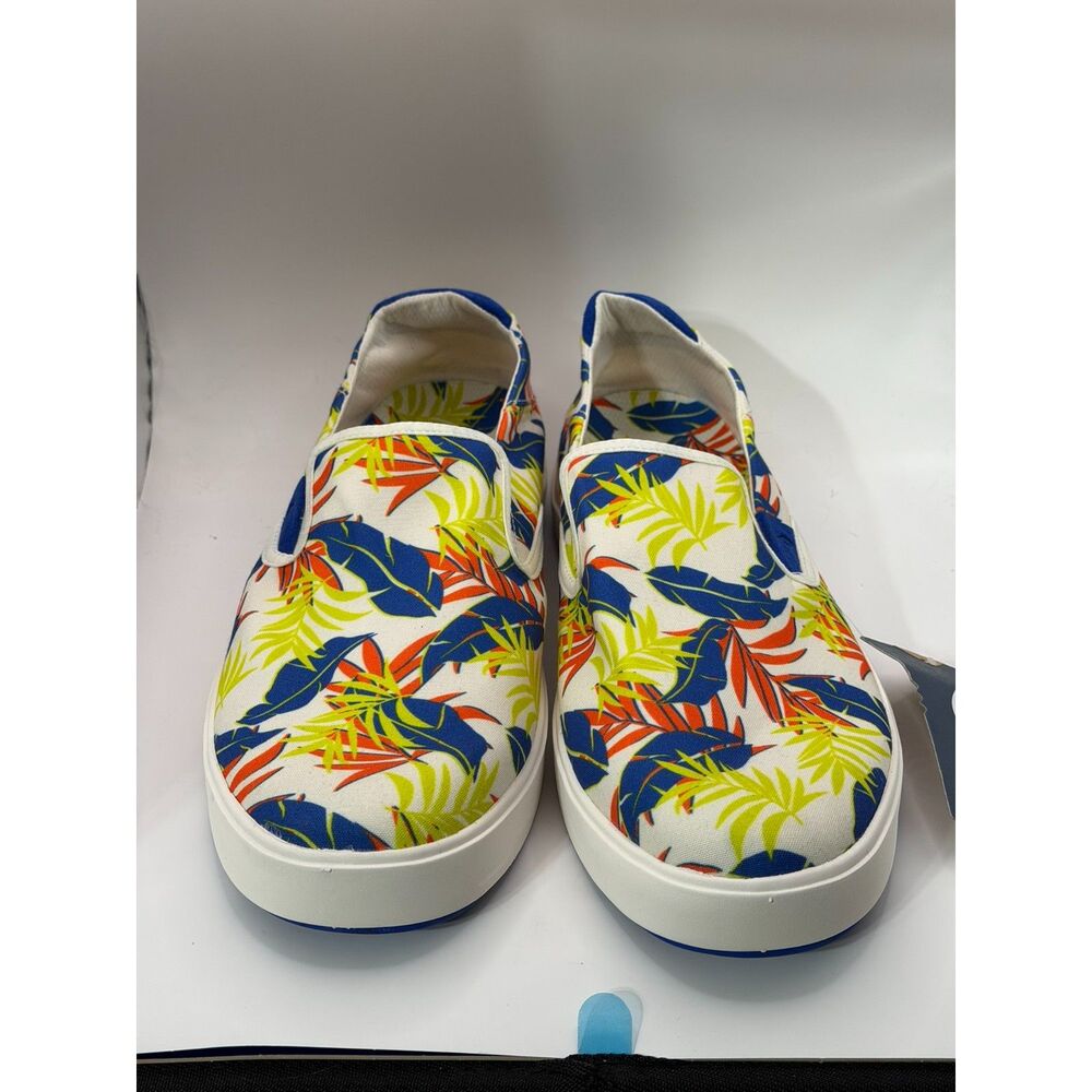 NWT OluKai Lae‘ahi Pa‘i Men’s Size 13 Tropical Floral Slip-On Sneakers